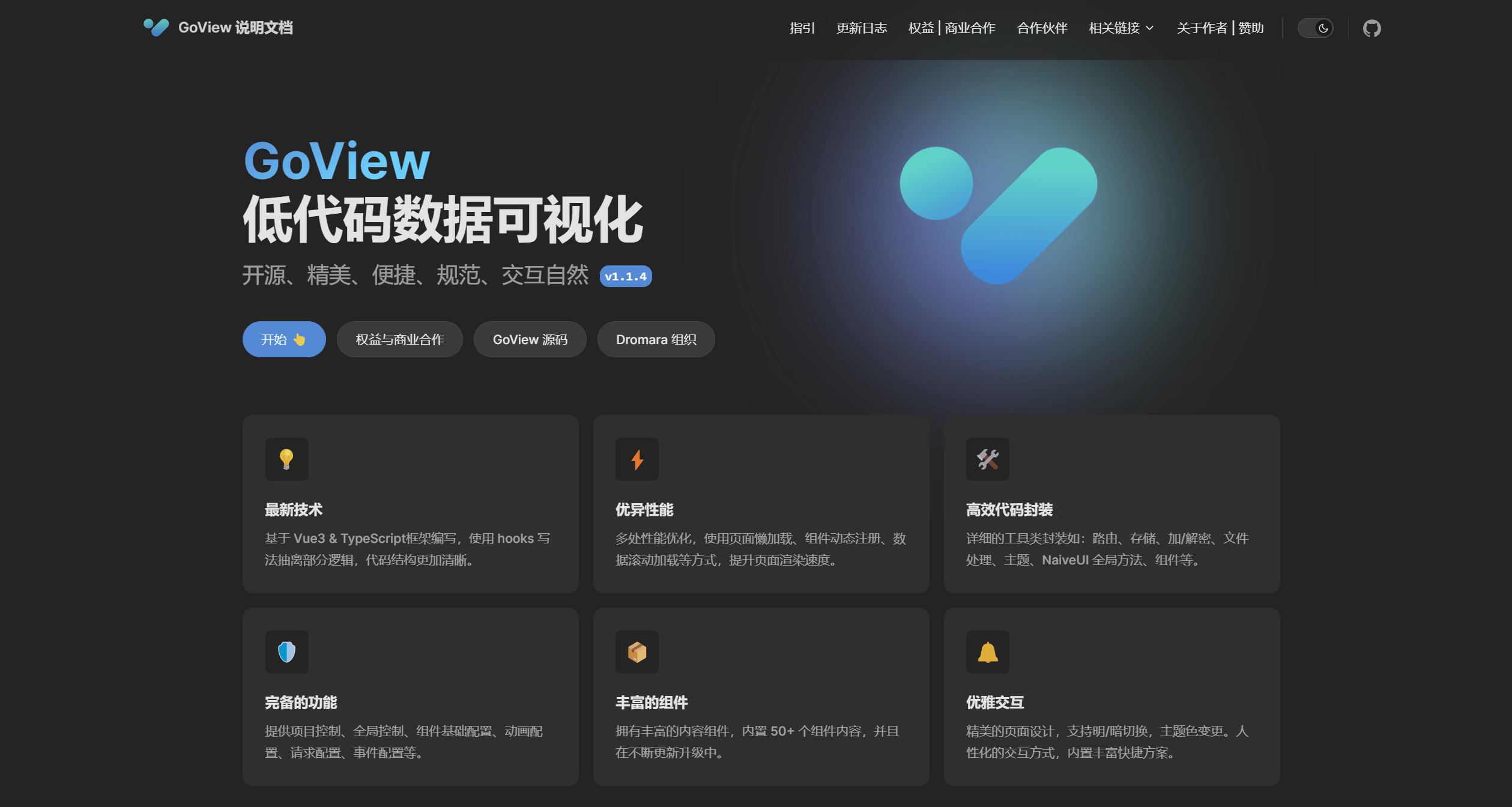 Go-View 是一款专注于数据可视化展示的开源软件，旨在帮助开发者快速构建各类大屏展示、数据仪表盘和实时监控面板。